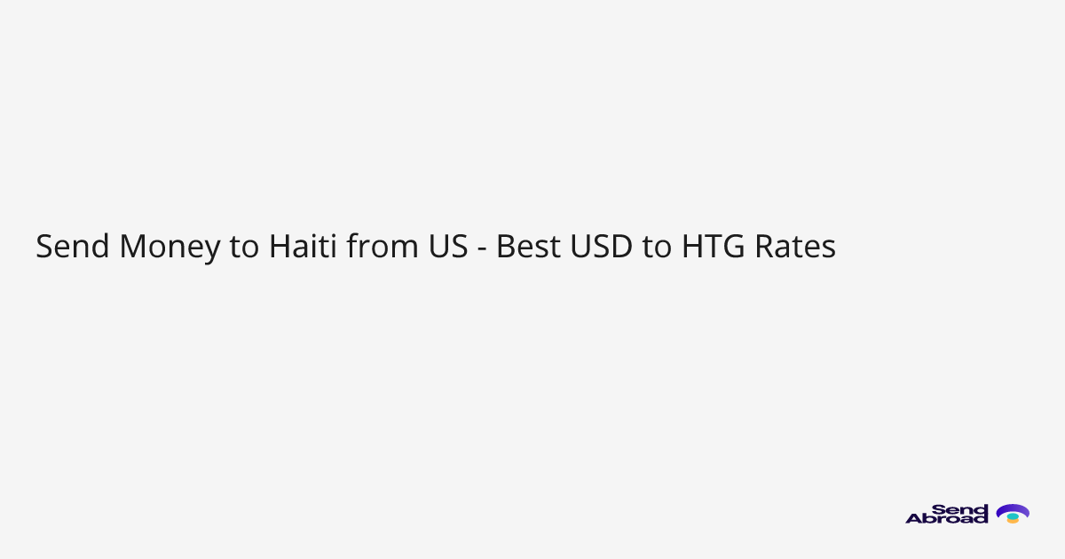 Send Money to Haiti from US - Best USD to HTG Rates